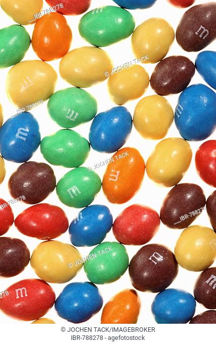 M&M's, candy-coated chocolate peanuts