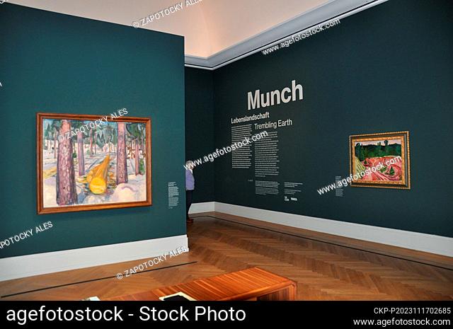 The exhibition Munch. Lebenslandschaft (Munch. Landscape of Life) at the Barberini Museum, Potsdam, Berlin, on November 16, 2023