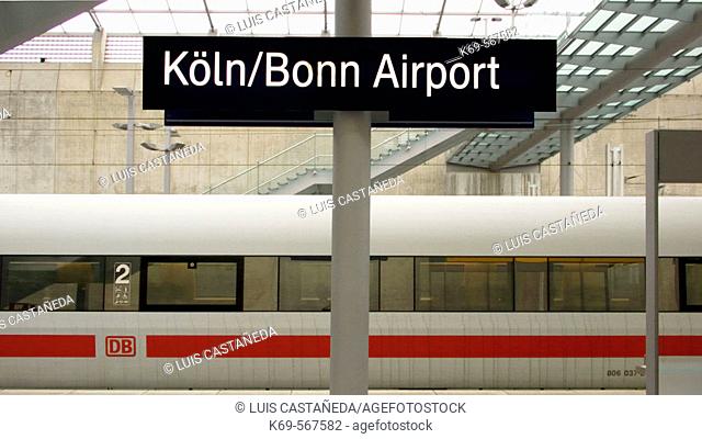 Train Station. Bonn/Cologne Airport. Germany