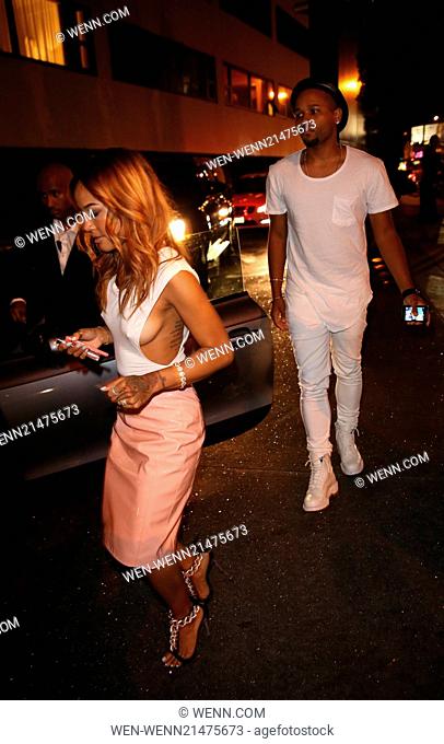 Karrueche Tran, girlfriend of Chris Brown, was spotted with a mystery man at Scout Willis' 'Free the Nipple' event at Skybar within Mondrian Los Angeles