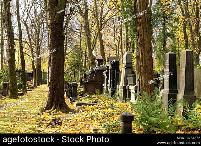 Berlin, Jewish cemetery Berlin Weissensee, largest preserved Jewish cemetery in Europe