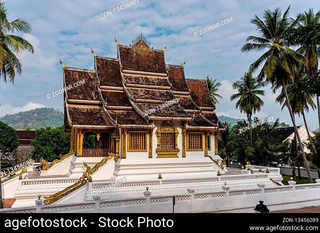 Royal Palace Haw kham of the National museum complex of Luang Prabang, Laos. Part of UNESCO World Heritage