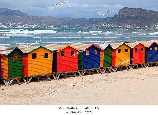 Beach houses in Muizenberg South Africa