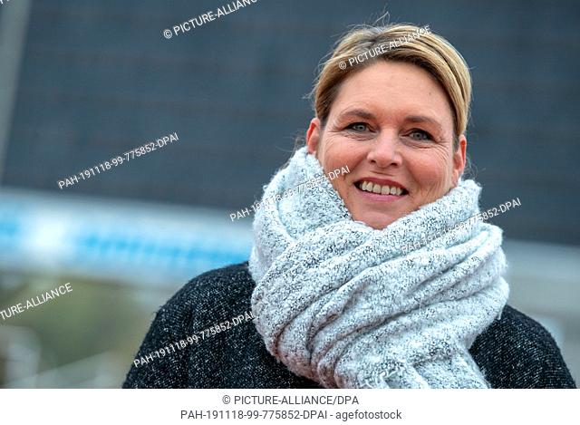 15 November 2019, Mecklenburg-Western Pomerania, Neubrandenburg: Athletics: Katrin Krabbe, the former world and European sprint champion