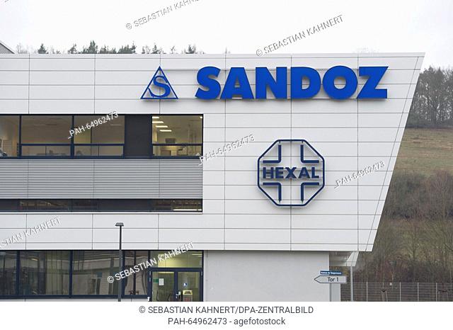 View of the company grounds of the pharmaceutical company Sandoz Aeropharm poses in Rudolstadt, Germany, 11 January 2016