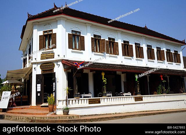 French colonial buildings, Luang Prabang, Laos, Asia