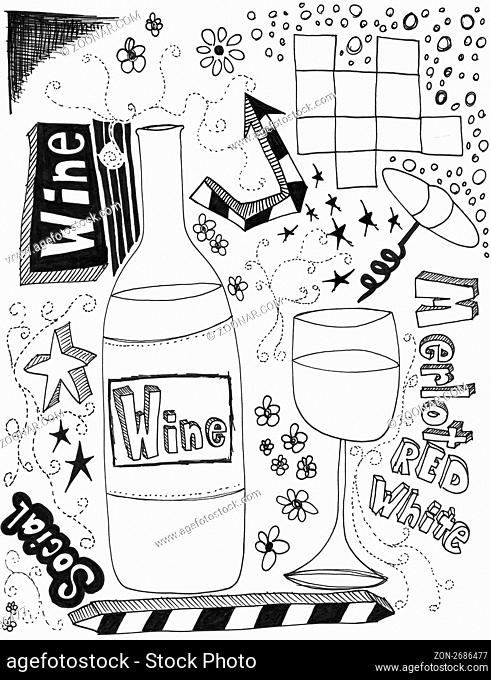 Hand drawn doodles. Great for setting off your design or just a background graphic