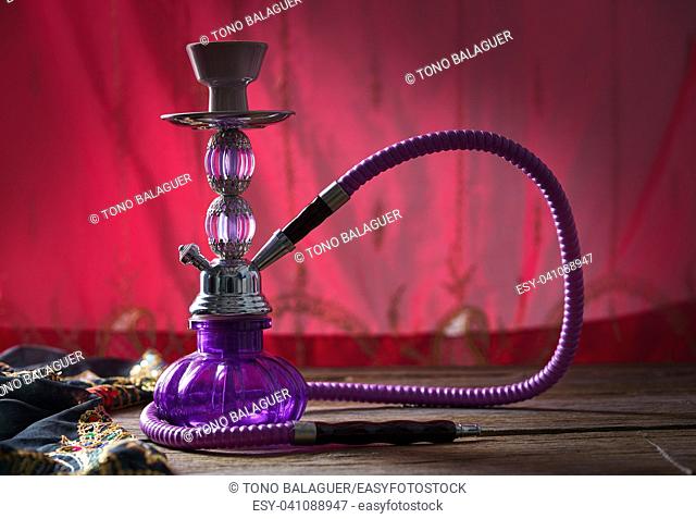 hookah shisha smoke purple glass pipe