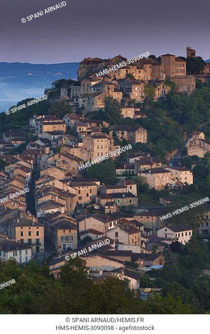 France, Tarn, Cordes sur Ciel, listed at Great Tourist Sites in Midi Pyrenees, Sunrise on Cordes