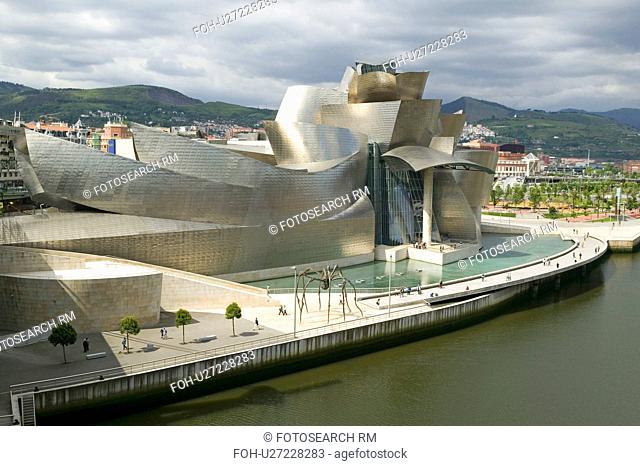 The Guggenheim Museum of Contemporary Art of Bilbao (Bilbo), located on the North Coast of Spain in the Basque region. Nicknamed The Hole