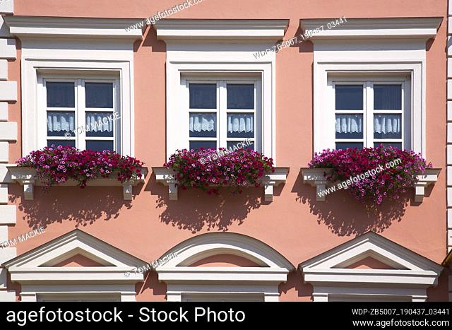 Windows & flower boxes, Pfarrkirchen, Germany