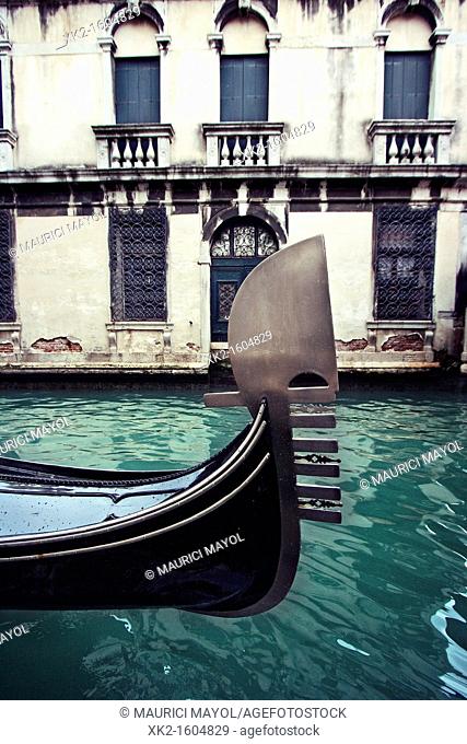 Motif detail of Gondola, Venezia, Italia