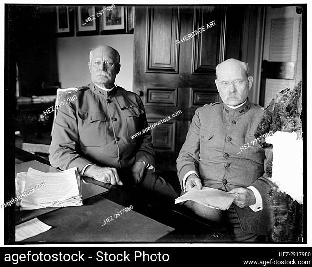 Hugh L. Scott & Tasker H. Bliss at desk, between 1910 and 1920. Creator: Harris & Ewing