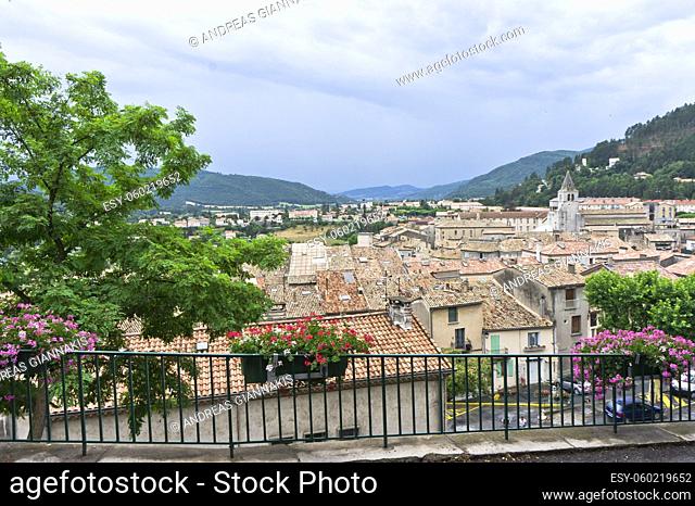 Sisteron in Provence, Old city view, France, Europe