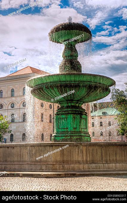 Fountain at the Ludwig Maximilian University of Munich