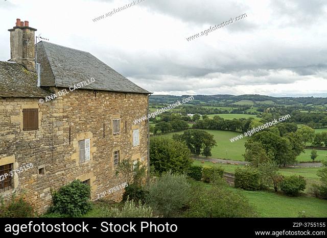 Ceyrac South of France, Aveyron Occitania on September 24, 2020 nice view of the antique medieval stone buildings
