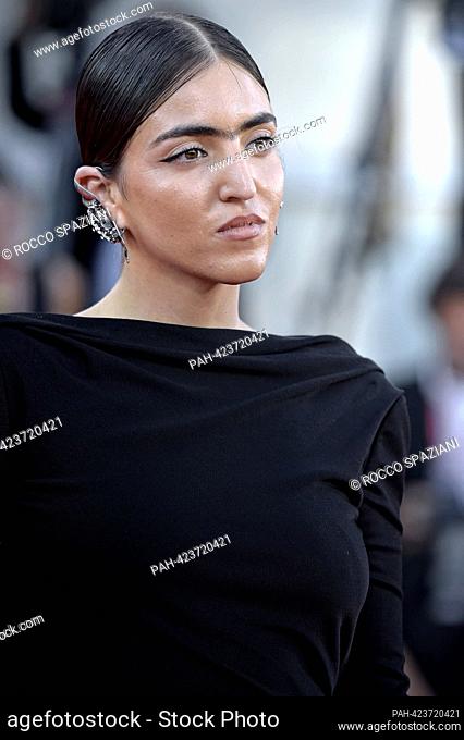 VENICE, ITALY - SEPTEMBER 01: Alessandra Joan Thiele attends a red carpet for the movie ""Poor Things"" at the 80th Venice International Film Festival at on...