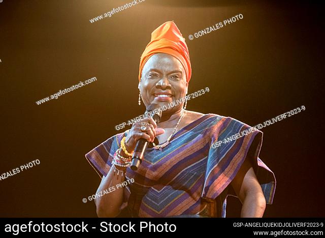 Roskilde, Denmark. 01st, July 2023. The Beninese-French singer and songwriter Angelique Kidjo performs a live concert during the Danish music festival Roskilde...