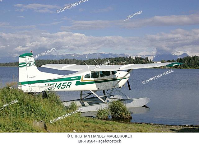 Waterplane at the Beluge Lake Kenai peninsula Homer Alaska USA