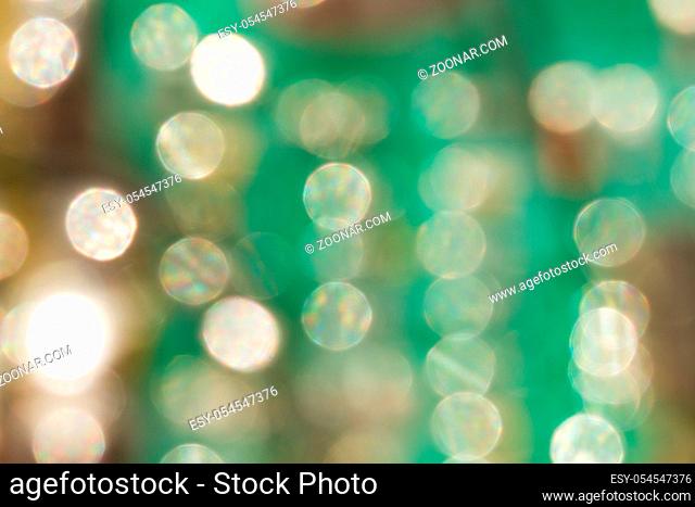 bokeh on green background, texture background