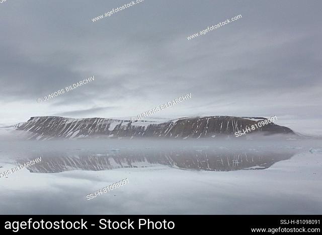 Fog in Hinlopen Strait, Svalbard, Norway
