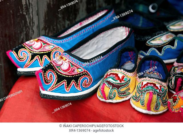 Traditional shoes, Tianlong Tumpu, Guizhou, China