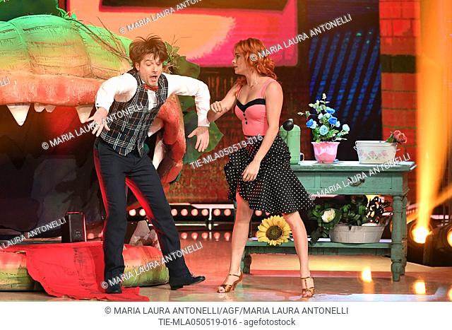 Ettore Bassi during the performance at the tv show Ballando con le stelle (Dancing with the stars) Rome, ITALY-04-05-2019