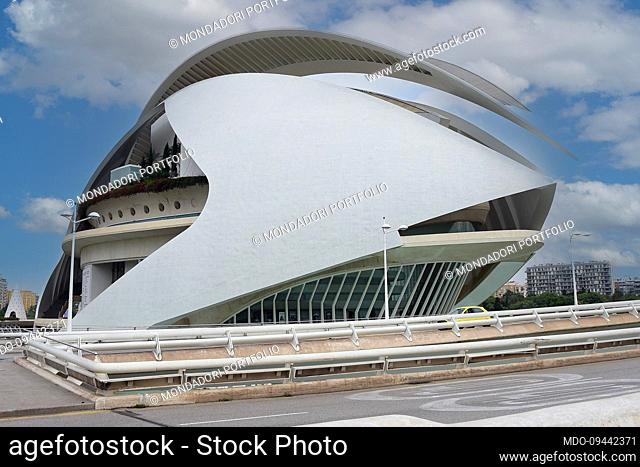 Overview of the Palau de Les Arts. Valencia (Spain), November 07th, 2022
