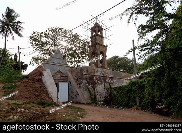 Negombo, Sri Lanka - July 24, 2018: A part of the historic Dutch Fort