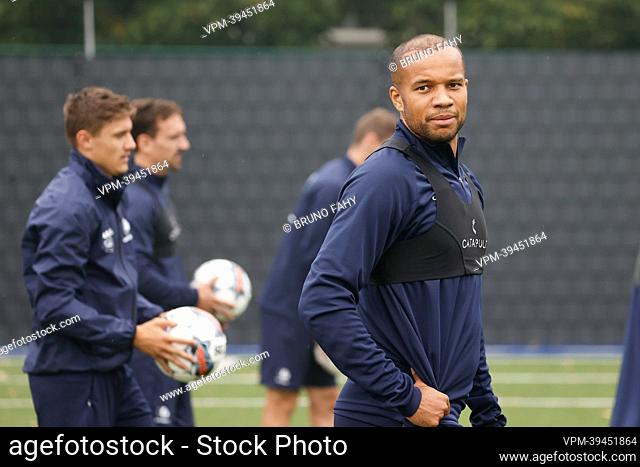 Gent's Vadis Odjidja-Ofoe pictured during a training session of Belgian soccer team KAA Gent, Wednesday 17 August 2022 in Gent