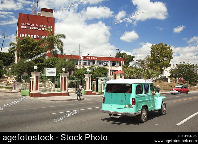 View to the Hospital Provincial Docente Materno Sur in the city center, Santiago De Cuba, Cuba, Central America