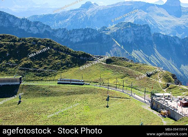 Montreux-Glion-Rocher Rack Railway, Rochers-de-Naye, Montreux, Vaud, Switzerland