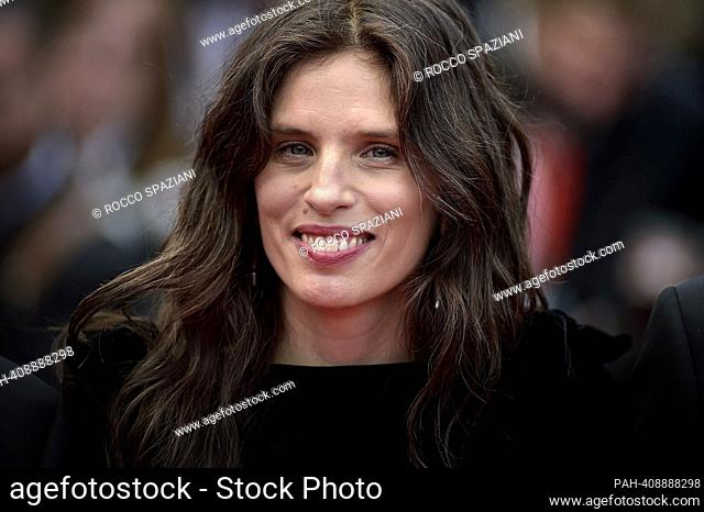CANNES, FRANCE - MAY 16: Maiwenn attend the ""Jeanne du Barry"" Screening & opening ceremony red carpet at the 76th annual Cannes film festival at Palais des...