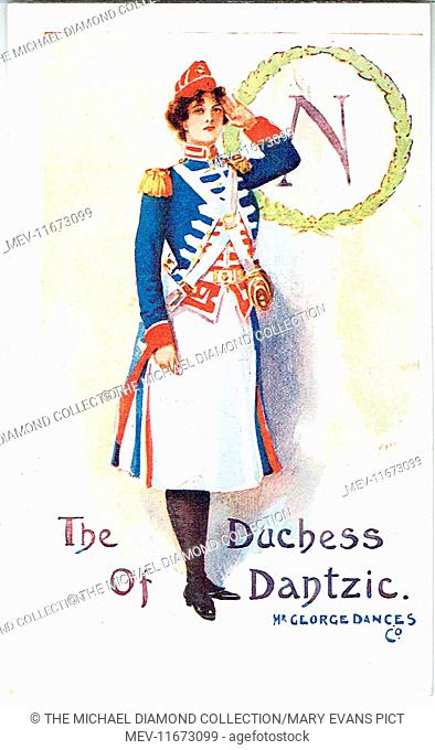 The Duchess of Dantzic book and lyrics by Henry Hamilton. George Dance’s Co. touring to Opera House, Northampton on 5th November 1906?