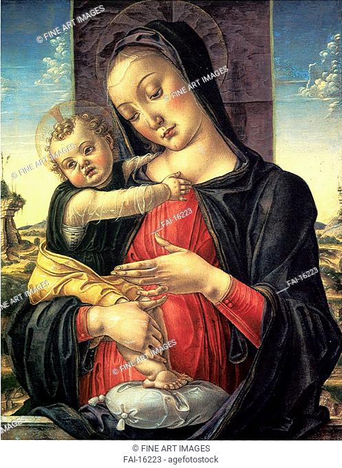 Virgin with Child. Vivarini, Bartolomeo (ca 1432-1491). Tempera on panel. Renaissance. ca 1475. National Gallery of Art, Washington. 54, 4x42, 6