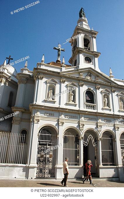 Sao Paulo (Brazil): the Nossa Senhora de Achiropita church, in the Bexiga (Bela Vista) neighborhood
