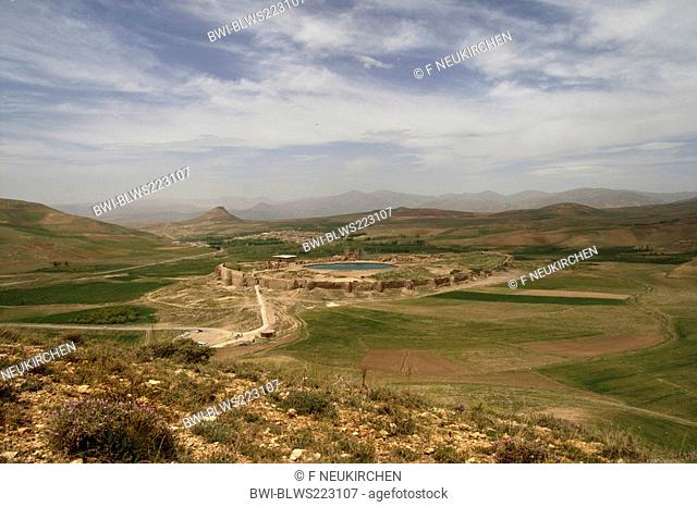 Takht-e Soleiman, a Zoroastrian sanctuary of the Sassanids, Iran
