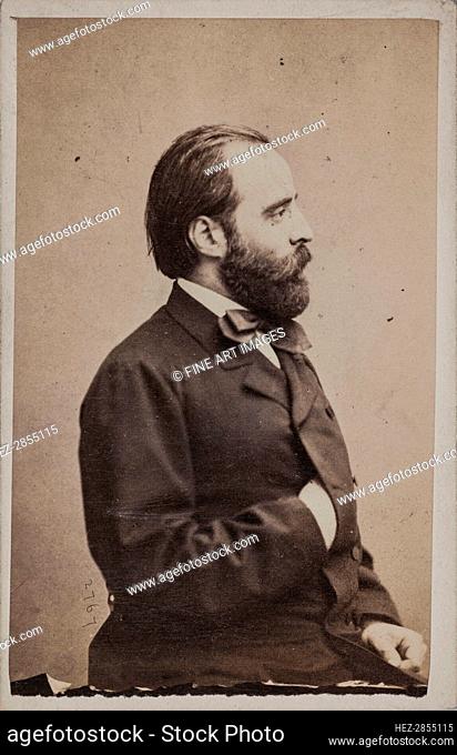 Portrait of the conductor and composer Angelo Mariani (1821-1873). Creator: Photo studio Giulio Rossi & Giovan Battista Sciutto