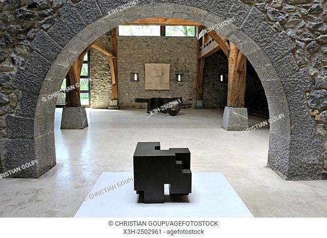 works of the Spanish Basque sculptor Eduardo Chillida 1924-2002, Chillida-Leku Museum, Hernani, province of Gipuzkoa, Basque Country, Spain, Europe