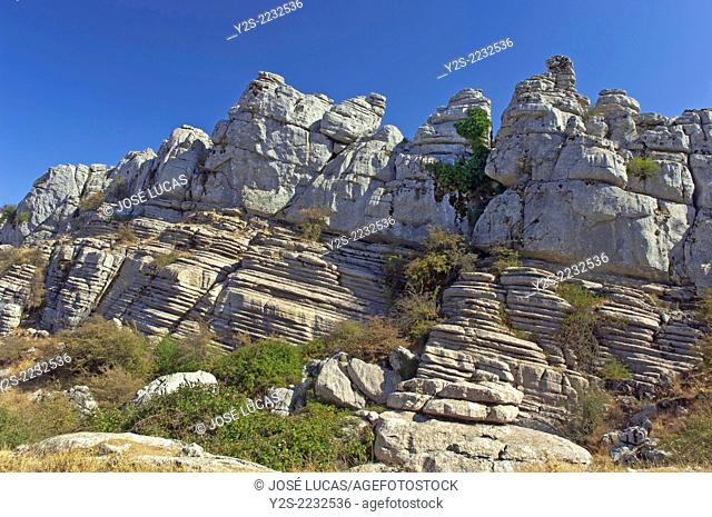 Torcal de Antequera Natural Park, Antequera, Malaga-province, Region of Andalusia, Spain, Europe