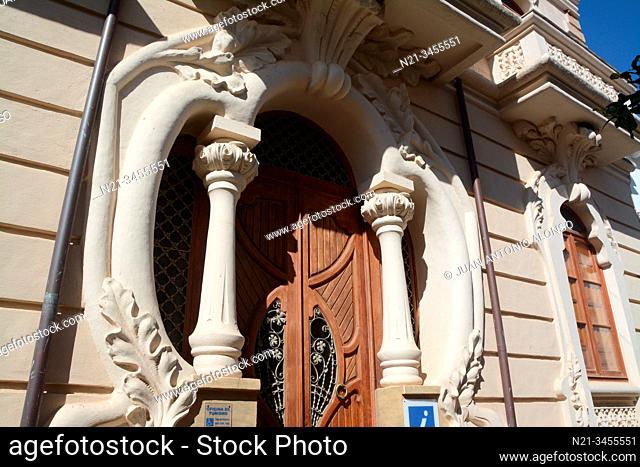 Casa Cardona, Palacete Modernista (Art Nouveau), nowadays the Tourist Office. Main door. Town of Fuenteobejuna (aka Fuenteovejuna