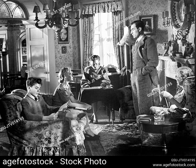 Glynis Johns, Mai Zetterling, David Farrar, on-set of the Film, Frieda, General Film Distributors, 1947