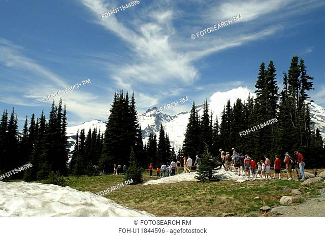 Mt. Rainier National Park, WA, Washington, Mount Rainier, Sunrise, Ranger Talk
