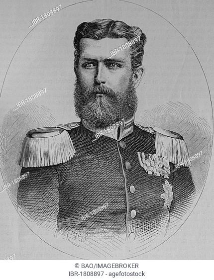 Leopold, Prince of Hohenzollern, historic illustration, illustrated war chronicle 1870 to 1871, German campaign against France