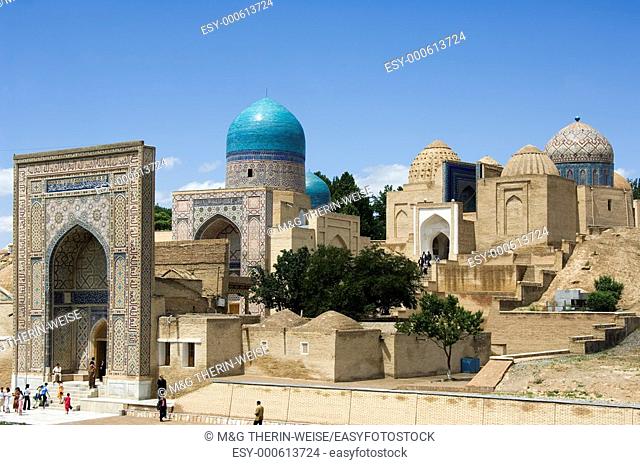Kasisade Rumi Mausoleum, Shahr-I-Zindah Shahi Sinda necropolis, Samarkand, Uzbekistan, UNESCO World Heritage Site
