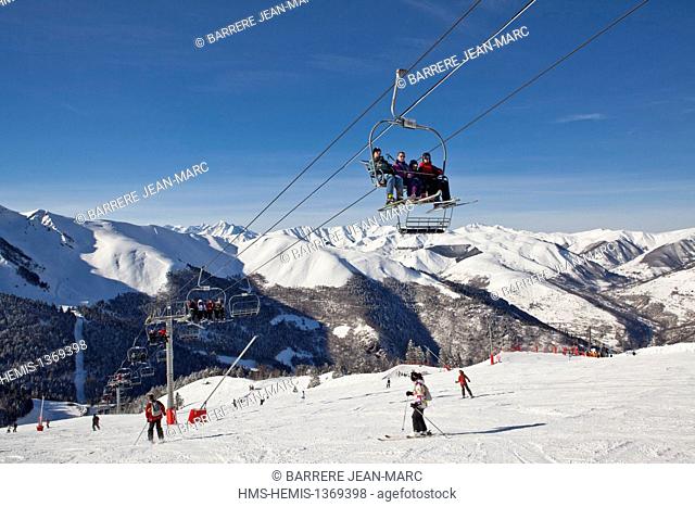 France, Haute Garonne, Superbagneres, ski resort