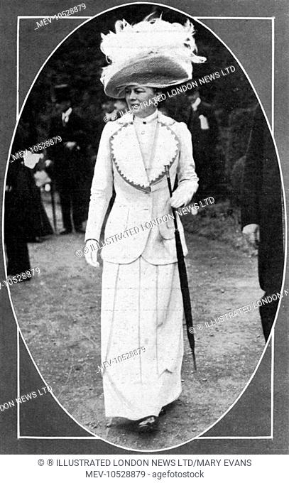Sophie, Duchess of Hohenberg and wife of Archduke Franz Ferdinand of Austria, who visited England in the autumn of 1913 and was received by King George V and...