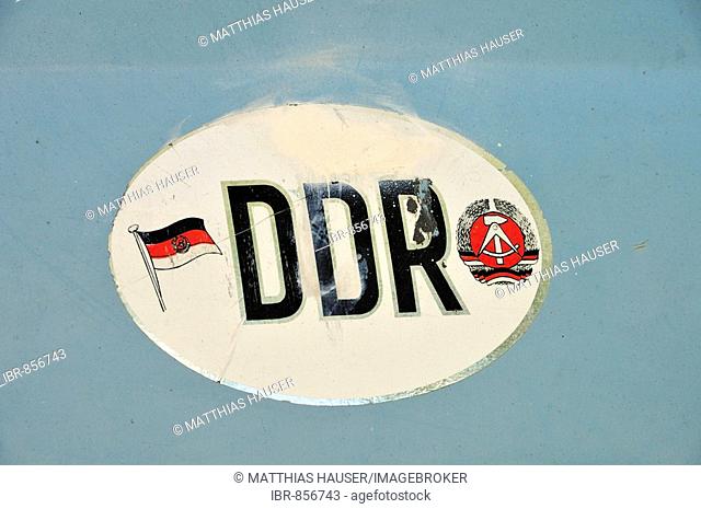 DDR sticker, old and faded