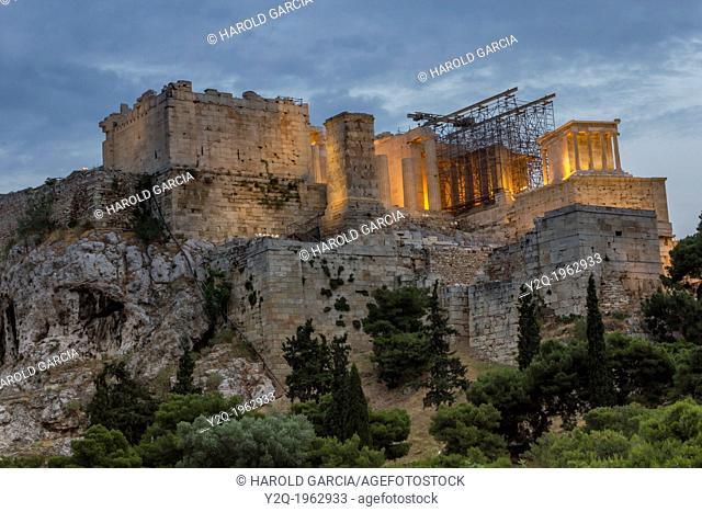 Acropolis and the Parthenon ruins, Athens, Greece