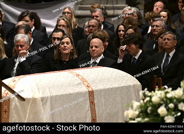 The family of former Associate Justice of the Supreme Court Sandra Day O'Connor attend her memorial service at the National Cathedral in Washington, DC